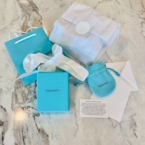 Tiffany & Co Gift Jewelry Pouch, Box and Wrapping -Full Set - New Condition!